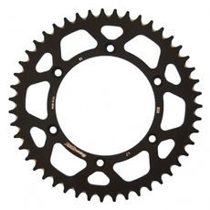 Aluminijasti zadnji verižnik (zobnik) SUPERSPROX RAL-808:47-BLK črna 47T, 520
