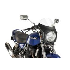 Windshield universal PUIG SEMI-FAIRING 9553W matt black prozorna