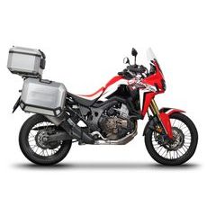 Komplet aluminijastih kovčkov z nosilci in ploščo SHAD TERRA, 37L zadnji kovček in 36L/47L stranski kovčki SHAD HONDA CRF 1000 Africa Twin