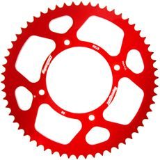 Rear ALU sprocket SUPERSPROX RAL-6618:58-RED rdeč 58T, 420