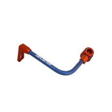 Lever guard ACCOSSATO DE002 with blue hose and joint left, aluminium