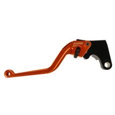Clutch Lever ACCOSSATO ESY688H fixed CNC-worked aluminium, orange