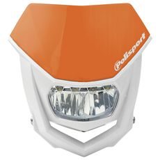 Headlight POLISPORT HALO LED 8667100004 with LED oranžna