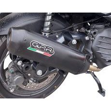 Slip-on exhaust GPR PENTAROAD BM.108.CAT.PE.BL Matte Black including removable db killer, link pipe and catalyst