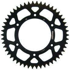 Rear ALU sprocket SUPERSPROX RAL-210:50-BLK črna 50T, 520