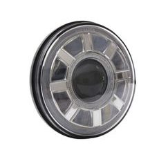 Headlight CUSTOMACCES REVOLVER HL0014N with support črna