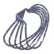 Primary cover gasket ATHENA S410195149029 thickness 0,032 with silicone beading (set of 5 pcs)