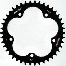 Rear ALU sprocket SUPERSPROX RAL-614:42-BLK črna 42T, 525