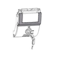 Locking system PREMIUM SHAD D1B482PMAR za SH48 titanium with PREMIUM SMART lock
