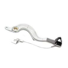 Brake pedal MOTION STUFF 83P-0421002 silver body, black steel fixed tip Steel Fixed Tip