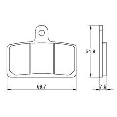 Zavorne obloge ACCOSSATO AGPA142 ST