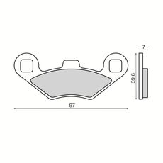 Zavorne obloge RMS 225103513 sintered
