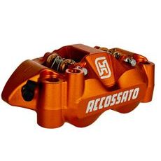 Radial brake caliper ACCOSSATO PZ004 forged monoblock 108 mm distance with pistons in aluminium