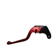 Clutch Lever ACCOSSATO ESH607 fixed CNC-worked aluminium, red