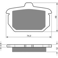 Zavorne obloge GOLDFREN 058 S3
