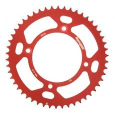 Aluminijasti zadnji verižnik (zobnik) SUPERSPROX RAL-6618:50-RED rdeč 50T, 420