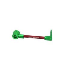 Lever guard ACCOSSATO DE001 with red hose and joint right, aluminium