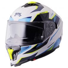 Integralna čelada GMS GELERO ZG12701 white-blue-yellow L