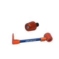 Lever guard in aluminium + right end ACCOSSATO DE005 with blue hose and joint levi