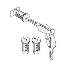 Key kit + 3 TERRA-key cylinders SHAD D1TRBOR TERRA