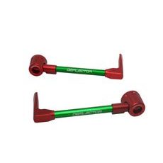Lever guard ACCOSSATO DE003 with green hose and joint right + left, aluminium