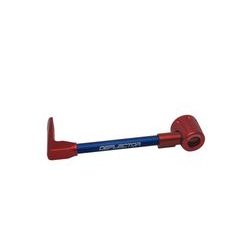 Lever guard ACCOSSATO DE002 with blue hose and joint left, aluminium