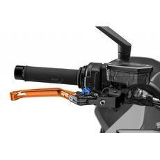Brake lever without adapter PUIG 4.0 4110TA poklopna (foldable) orange/blue