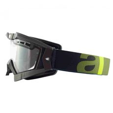 Goggles ARIETE RC FLOW 13953-NVV green strap asian fitting foam