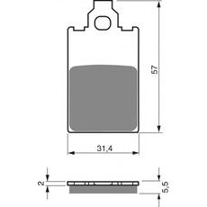 Zavorne obloge GOLDFREN 115 AD