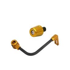 Lever guard in Carbon + left end ACCOSSATO DE009 with black hose and joint right