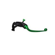 Adjustable folding lever ACCOSSATO LV020 in aluminium for Nissin radial brake master cylinder zelena