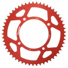 Aluminijasti zadnji verižnik (zobnik) SUPERSPROX RAL-6618:53-RED rdeč 53T, 420