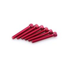 Screws PUIG ANODIZED 0540R rdeč M8 x 55mm (6pcs)
