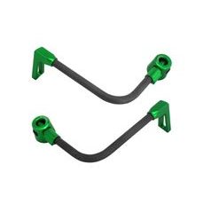 Lever guard ACCOSSATO DE008 with black hose and joint right + left, carbon