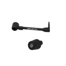 Lever guard in aluminium + left end ACCOSSATO DE004 with black hose and joint right