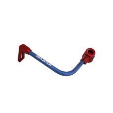 Lever guard ACCOSSATO DE002 with blue hose and joint left, aluminium