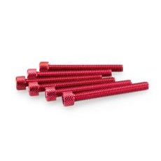 Screws PUIG ANODIZED 0421R rdeč M6 x 50mm (6pcs)