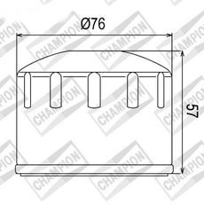 Oljni filter CHAMPION COF065 100609705