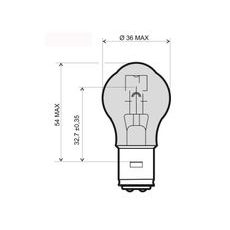 Lamp RMS 246510325 BA20D 12V 45/40W