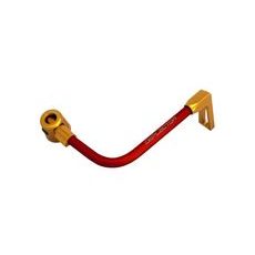 Lever guard ACCOSSATO DE001 with red hose and joint right, aluminium