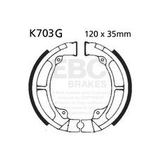 Brake shoe set EBC K703G grooved includings springs