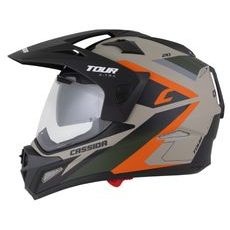 Motocross Helmet CASSIDA TOUR 2.0 X-TRA /black matt peak M