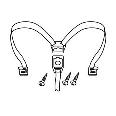 Securing straps SHAD D1B48CGR za SH48