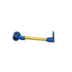 Lever guard ACCOSSATO DE001 with gold hose and joint right, aluminium