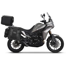 Complete set of SHAD TERRA TR40 adventure saddlebags and SHAD TERRA BLACK aluminium 37L topcase, including mounting kit SHAD Moto Morini X-Cape 649