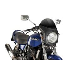 Windshield universal PUIG SEMI-FAIRING 9515N carbon look črna