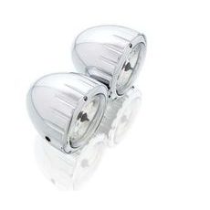 Light CUSTOMACCES TWIN FD0002J inox 90MM DE DIAM.3 1/2"