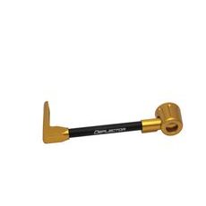 Lever guard ACCOSSATO DE002 with black hose and joint left, aluminium