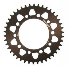 Aluminijasti zadnji verižnik (zobnik) SUPERSPROX RAL-1303:42-BLK črna 42T, 520