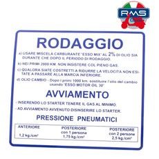 Etiketa RMS 142721060 moder "Rodaggio"